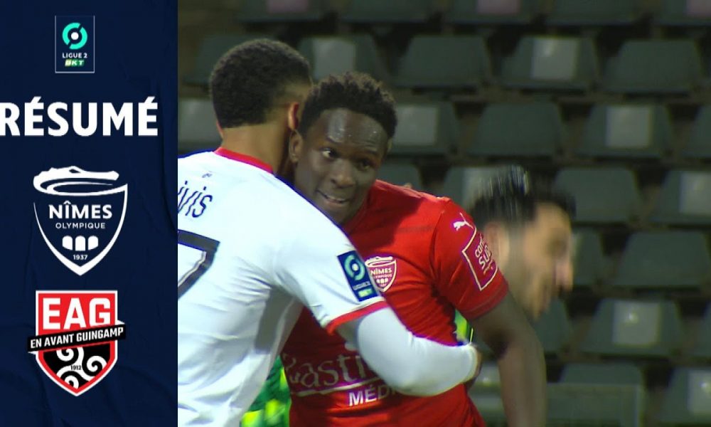 NÎMES OLYMPIQUE EN AVANT GUINGAMP 0 2 Résumé NO EAG 2021 2022