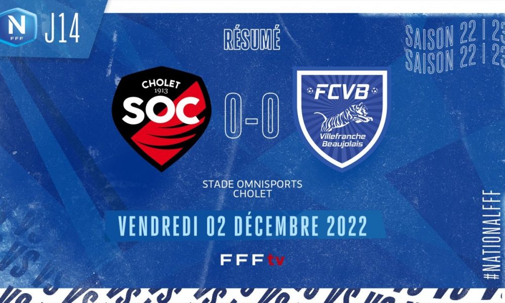 J14 SO Cholet FC Villefranche B 0 0 le résumé National FFF