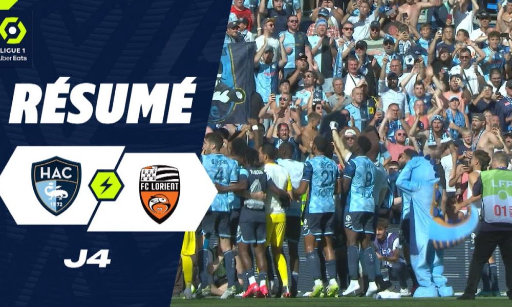 HAVRE AC FC LORIENT 3 0 Résumé HAC FCL 2023 2024