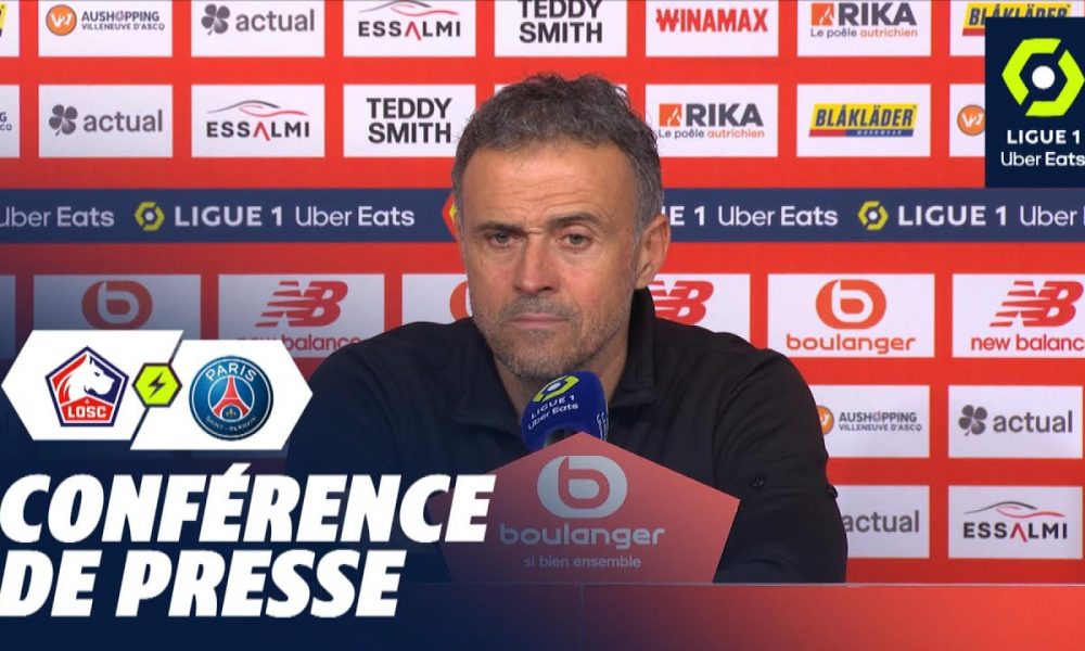 Conférence de presse LOSC LILLE PARIS SAINT GERMAIN 1 1 2023 2024