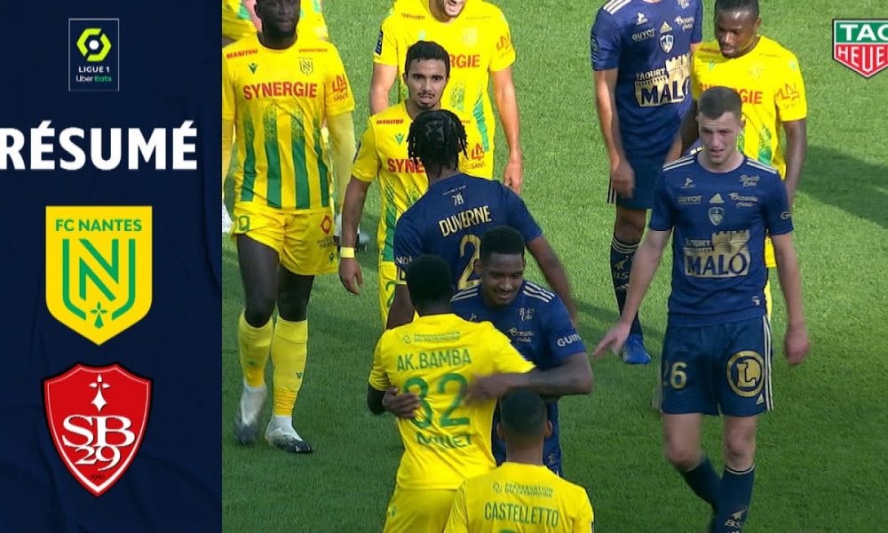 FC NANTES – STADE BRESTOIS 29 (3 – 1) – Résumé – (FCN – SB29) / 2020