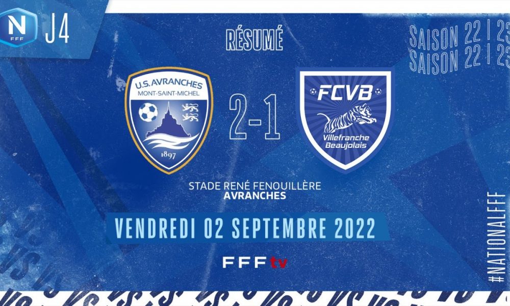 J4 | US Avranches MSM – FC Villefranche-B. (2-1), Le Résumé | National ...